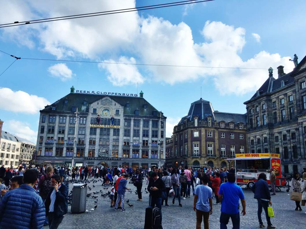 Dam Square in Amsterdam - Madame Taussads Museum