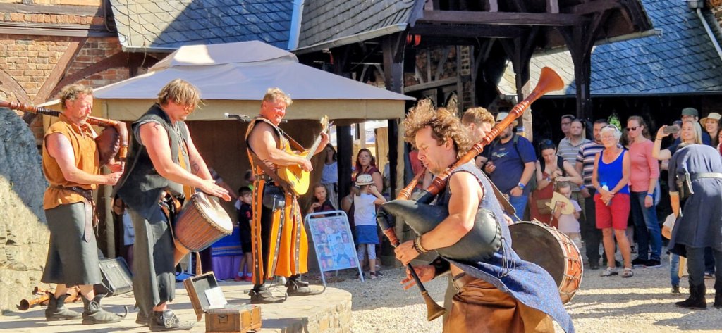 Cochem Castle in Mosel valley, Germany has a medieval festival each August