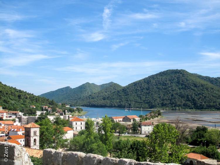 Croatia beautiful places- Ston between Split and Dubrovnik. 