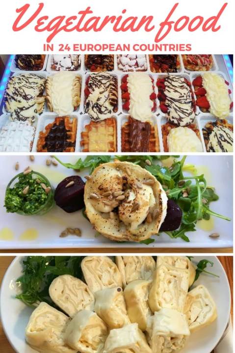 Vegetarian food in 24 countries in Europe