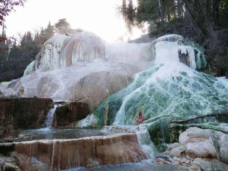 Saturnia thermal pool- Stop by dring your tuscany road trip here