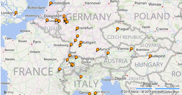 Where I've been in Europe