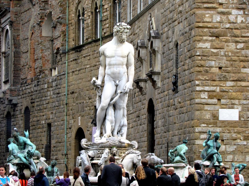 florence neptune fountain piazza signioria