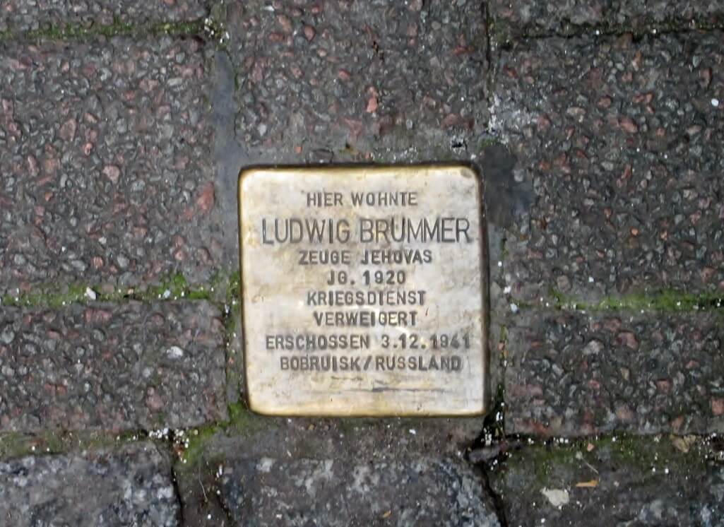 Stones comemmorating Nazi victims in Heidelberg Germany