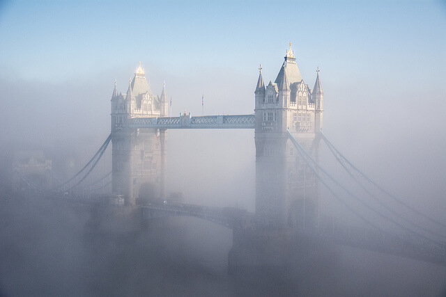 London in the fog