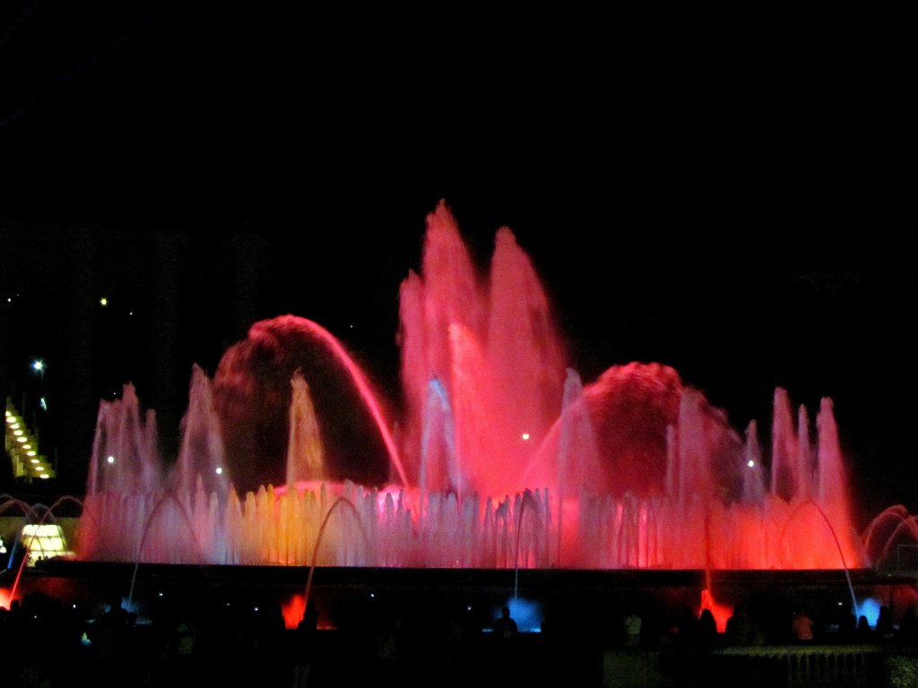 Magic fountain musical show at barcelona is not to be missed!