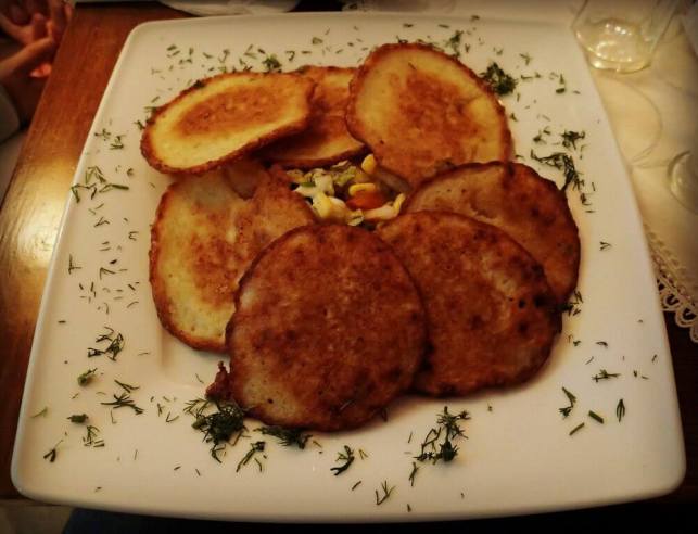 Poland food- potato pancakes