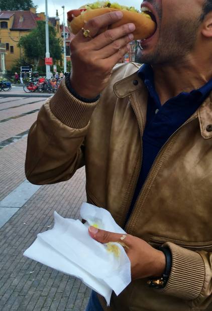 Street food in Amsterdam - sausages