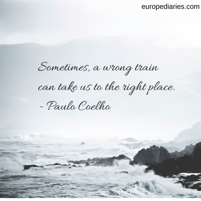 Sometimes, a wrong train can take us to (1)