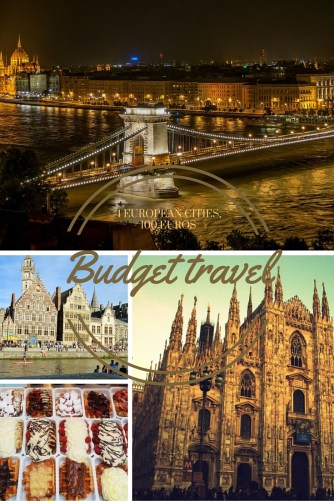 Travelling to 4 cities in 3 countries for 100 euros: Budget travel